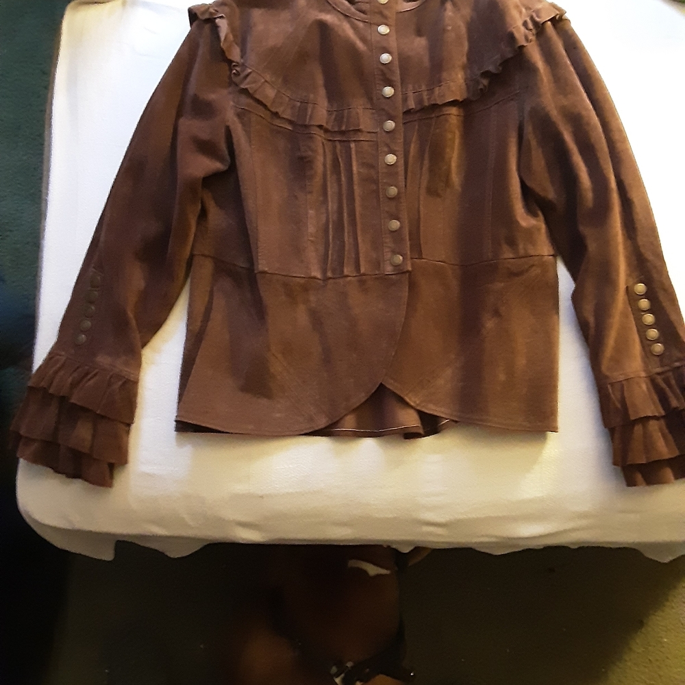 DG2 by Diane Gilman Suede jacket